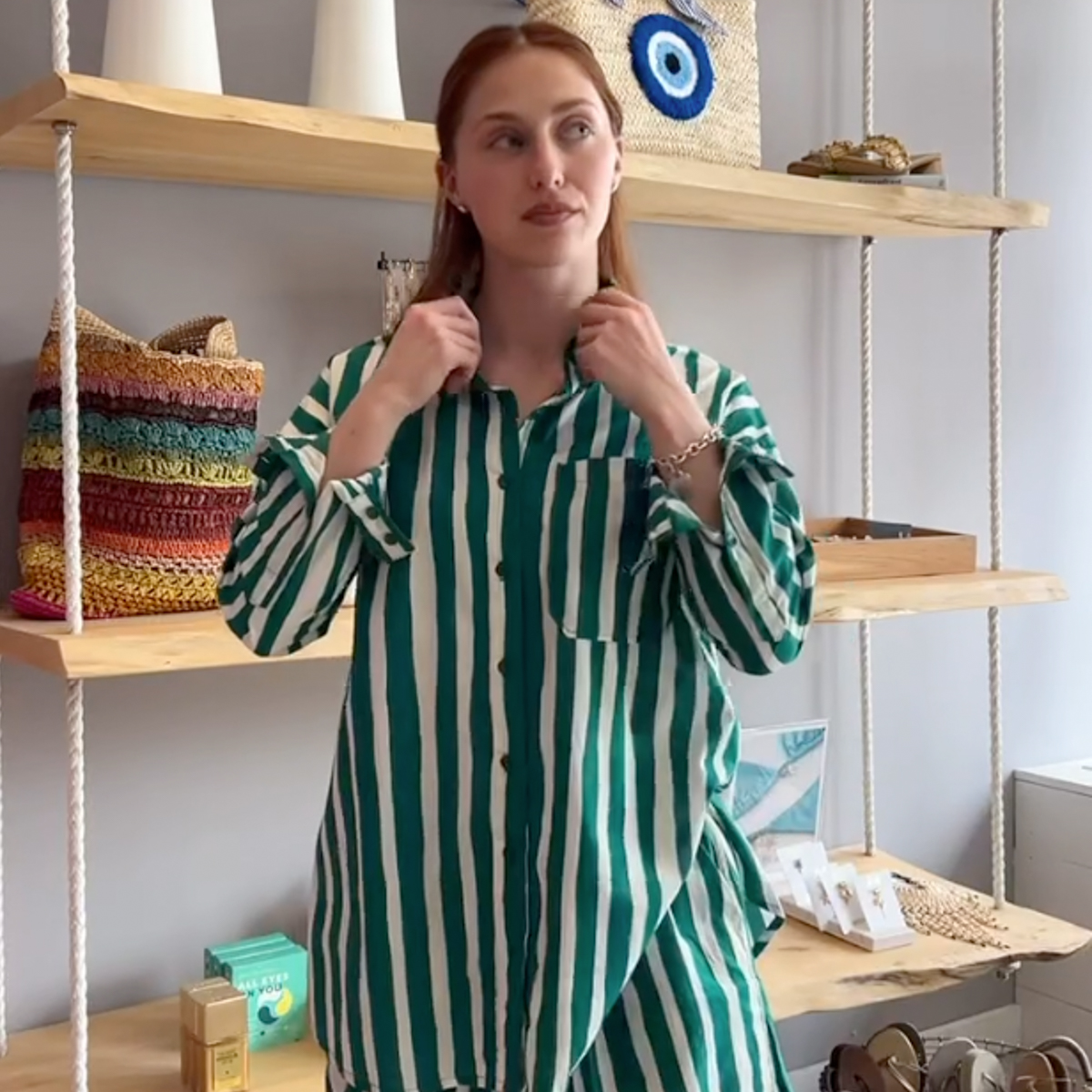 Natalie Martin Jennifer Cotton Long Sleeve Shirt